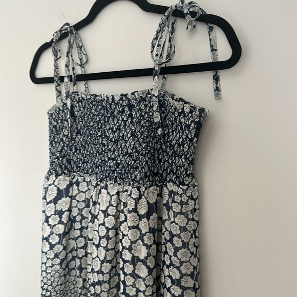 Liberty Of London For Target Floral Smocked Maxi Dress Blue Size XS Boho Cottage - Picture 4 of 10